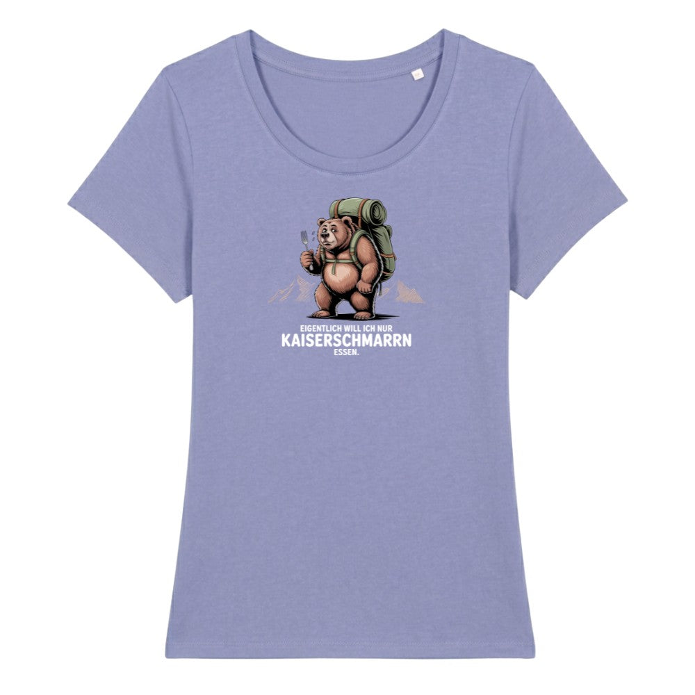 Kaiserschmarrn Braunbär Frauenshirt in Lavendel, Kraxelgaudi