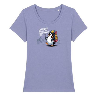 Kaiserschmarrn Pinguin Frauenshirt in Lavendel, Kraxelgaudi