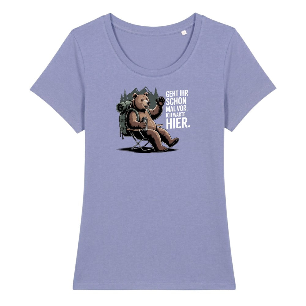 Geht ihr schon mal vor Frauenshirt in Lavendel, Kraxelgaudi