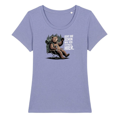 Geht ihr schon mal vor Frauenshirt in Lavendel, Kraxelgaudi