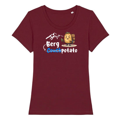Bergpotato Frauenshirt in Burgunder, Kraxelgaudi