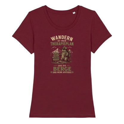 Therapieplan Frauenshirt in Burgunder, Kraxelgaudi