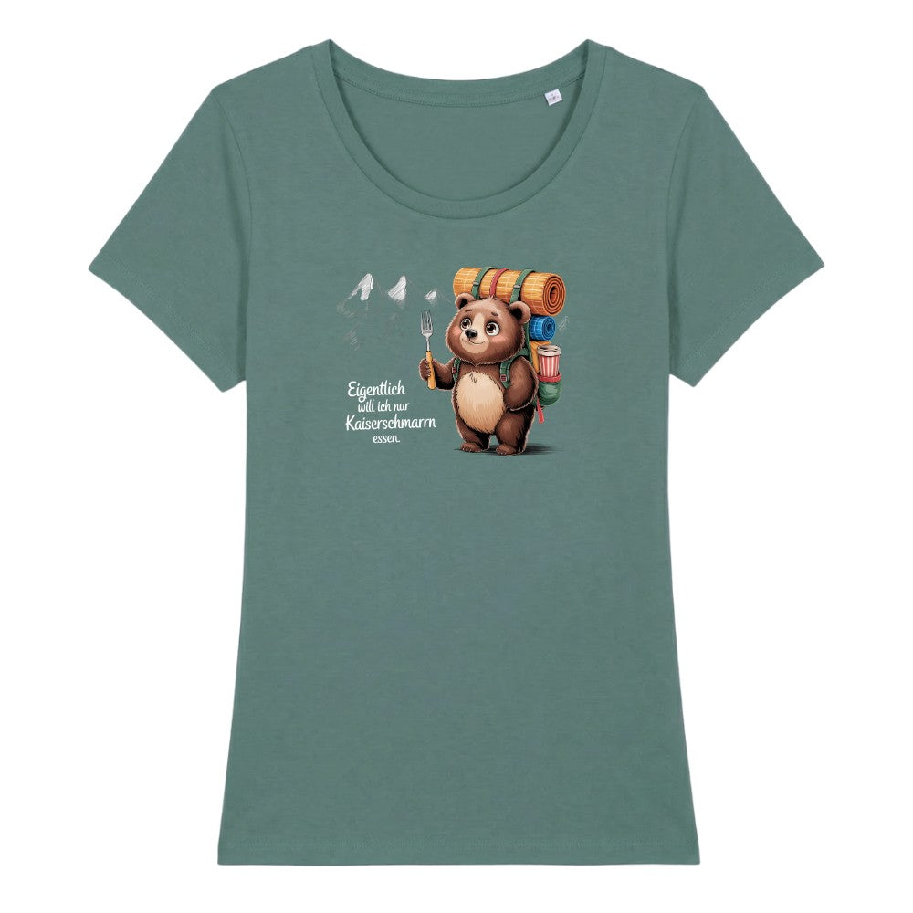 Kaiserschmarrn Bärchen Frauenshirt in Green Bay, Kraxelgaudi