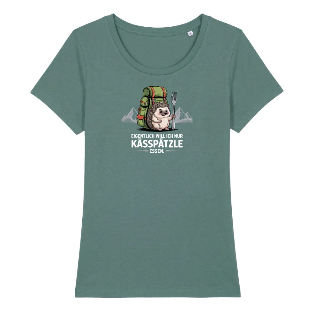 Kässpätzle Igel Frauenshirt in Green Bay, Kraxelgaudi