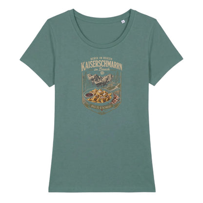 Kaiserschmarrn im Bauch Frauenshirt in Green Bay, Kraxelgaudi