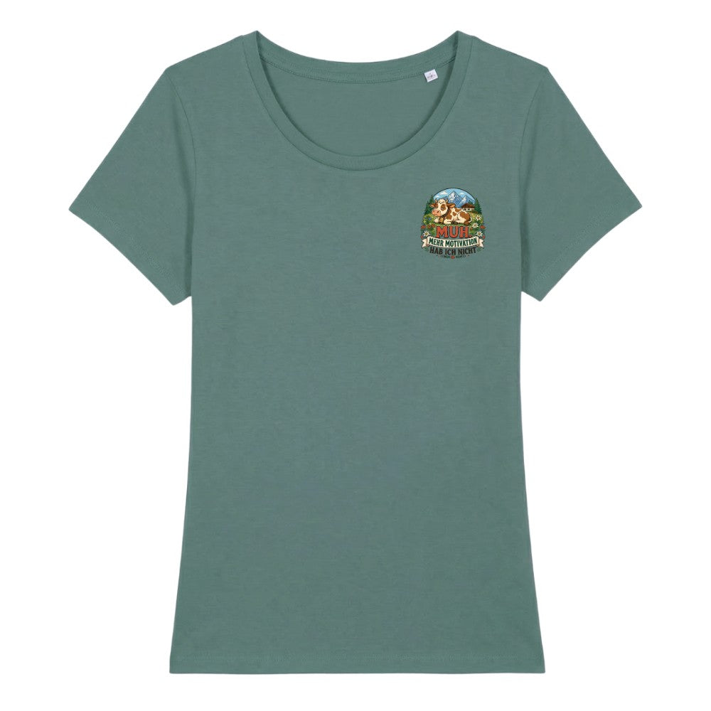Mehr Motivation Damenshirt mit Brustdruck, Kraxelgaudi