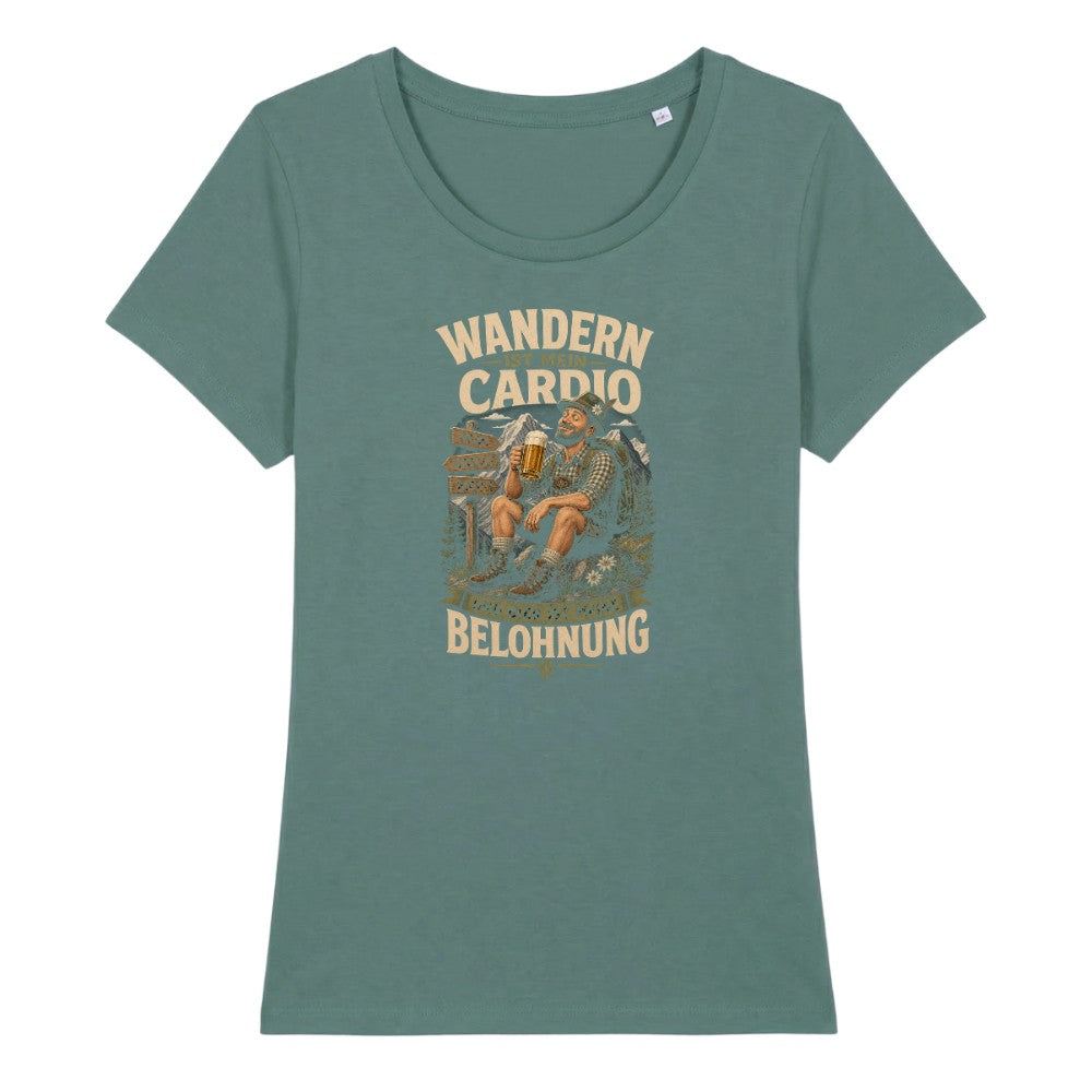 Wandern ist mein Cardio Frauenshirt in Green Bay, Kraxelgaudi