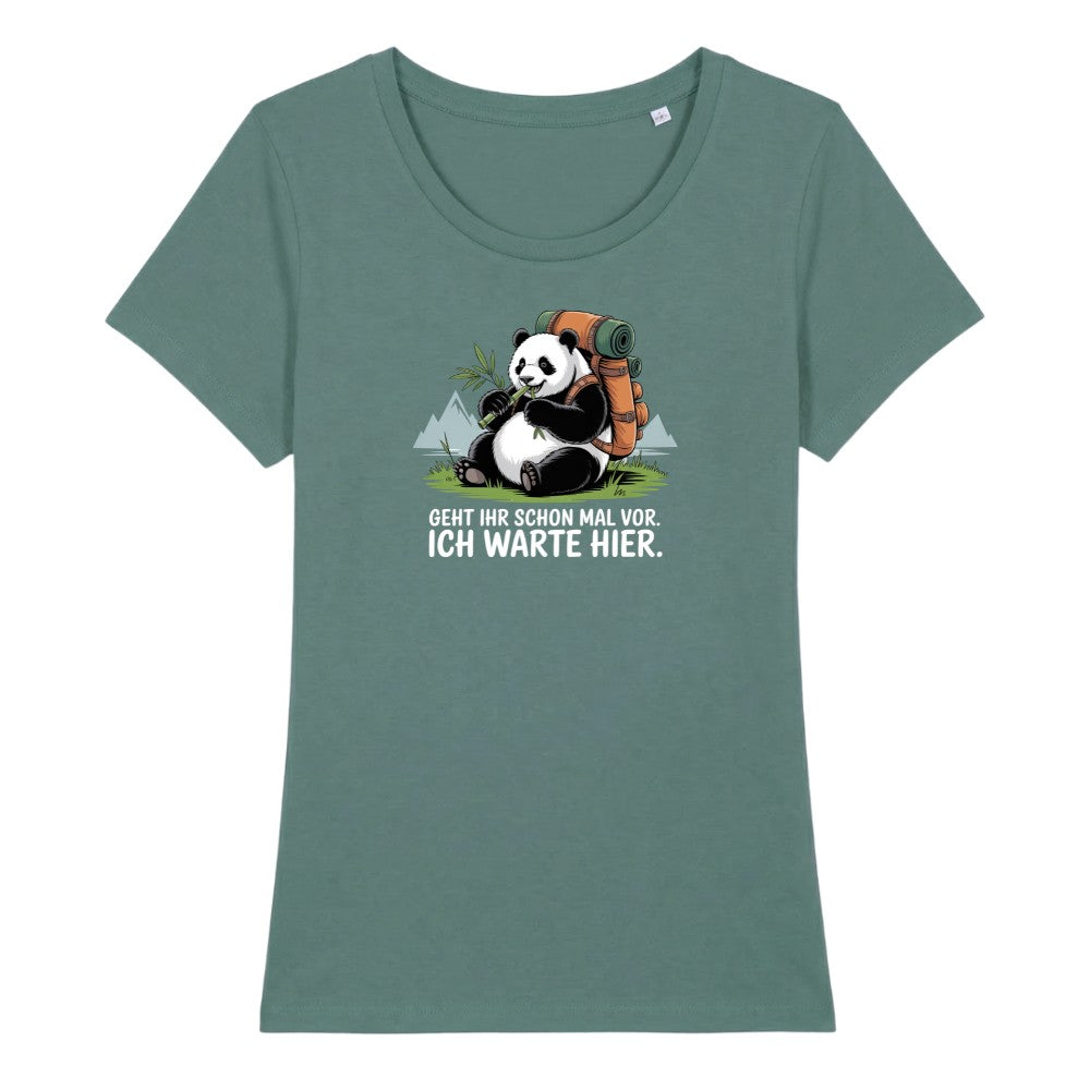 Geht schon mal vor Panda Frauenshirt in Green Bay, Kraxelgaudi