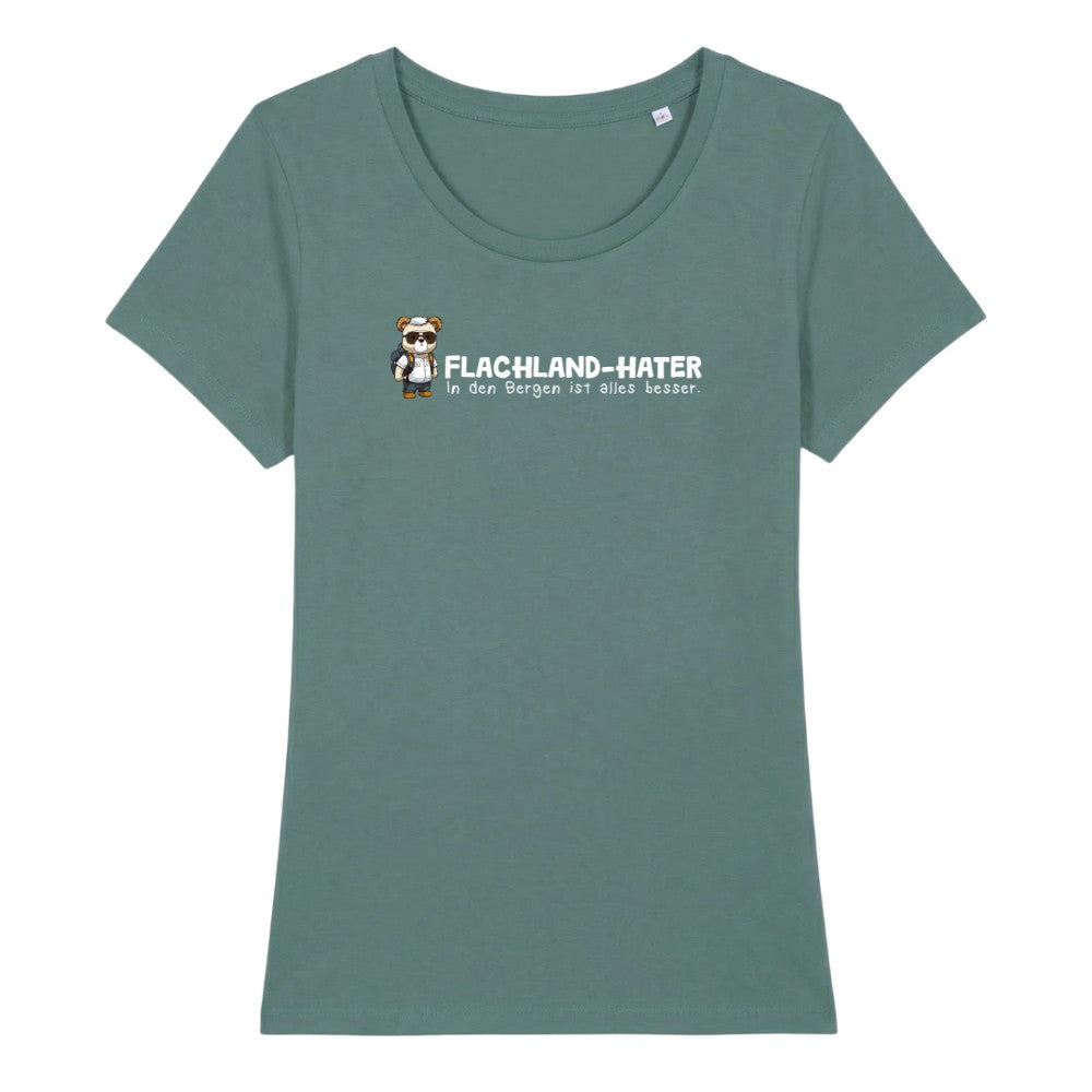 Flachland Hater Frauenshirt in Green Bay, Kraxelgaudi