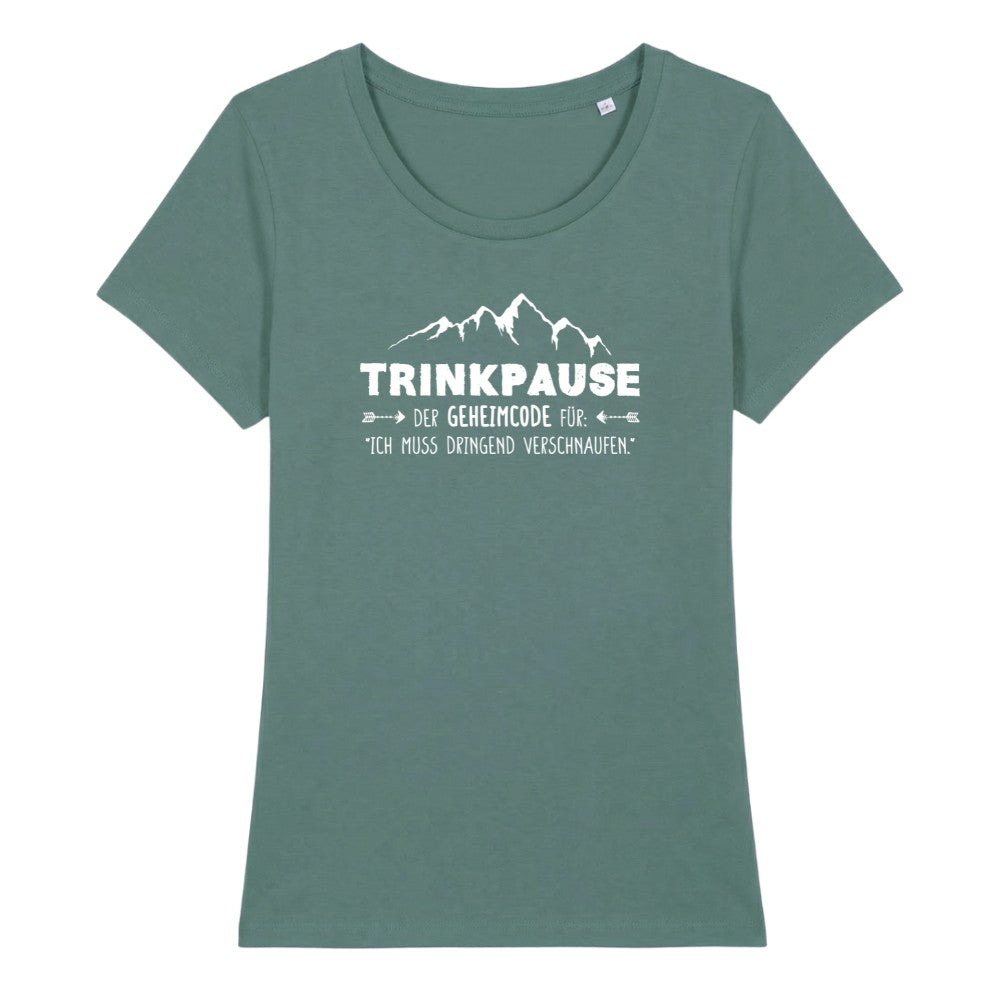 Trinkpause Frauenshirt in Green Bay, Kraxelgaudi