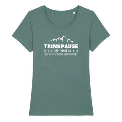 Trinkpause Frauenshirt in Green Bay, Kraxelgaudi