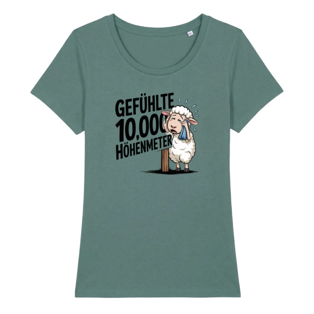 10000 Höhenmeter Frauenshirt in Green Bay, Kraxelgaudi