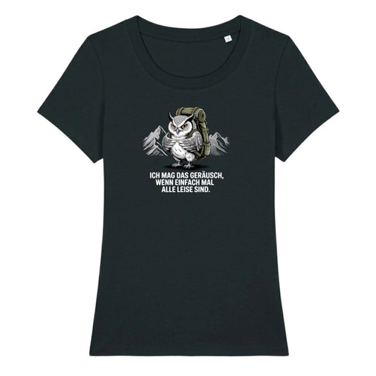 Ich mag das Geräusch Frauenshirt in Schwarz, Kraxelgaudi