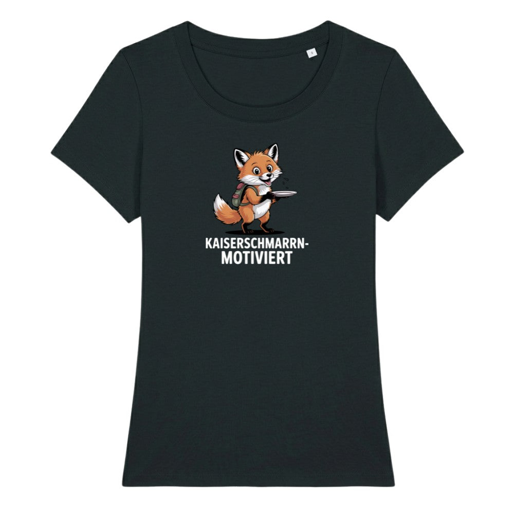 Kaiserschmarrnmotiviert Frauenshirt in Schwarz, Kraxelgaudi