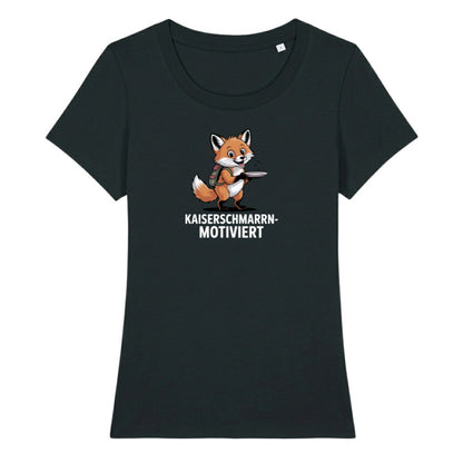 Kaiserschmarrnmotiviert Frauenshirt in Schwarz, Kraxelgaudi