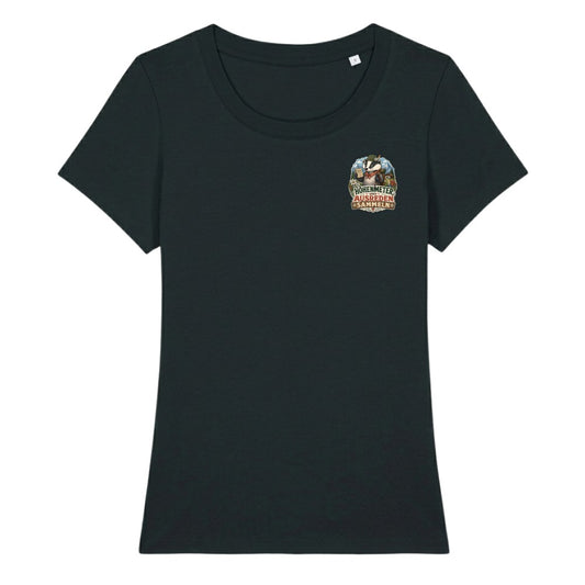 Höhenmeter und Ausreden Damenshirt mit Brustdruck, Kraxelgaudi