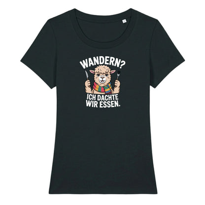 Ich dachte wir essen Frauenshirt in Schwarz, Kraxelgaudi