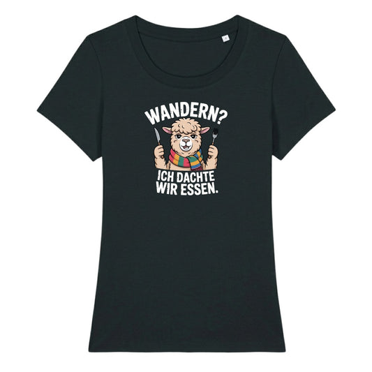 Ich dachte wir essen Frauenshirt in Schwarz, Kraxelgaudi