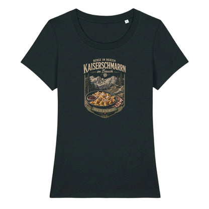 Kaiserschmarrn im Bauch Frauenshirt in Schwarz, Kraxelgaudi