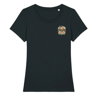 Ohne Kaffee kein Gipfel Damenshirt mit Brustdruck, Kraxelgaudi