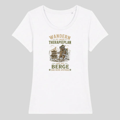 Therapieplan Frauenshirt in Weiß, Kraxelgaudi