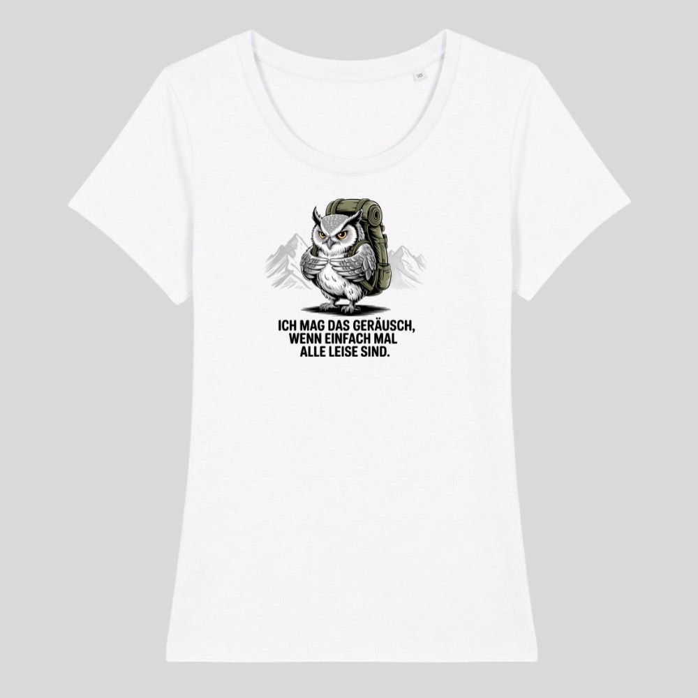 Ich mag das Geräusch Frauenshirt in Weiß, Kraxelgaudi