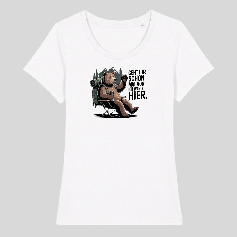 Geht ihr schon mal vor Frauenshirt in Weiß, Kraxelgaudi