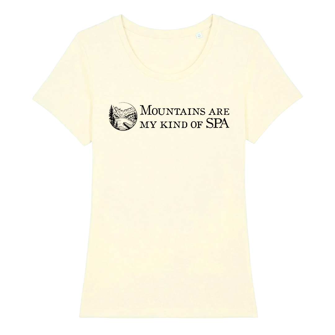 SPA Frauen Shirt mit Berg-Spruch, Farbvariante