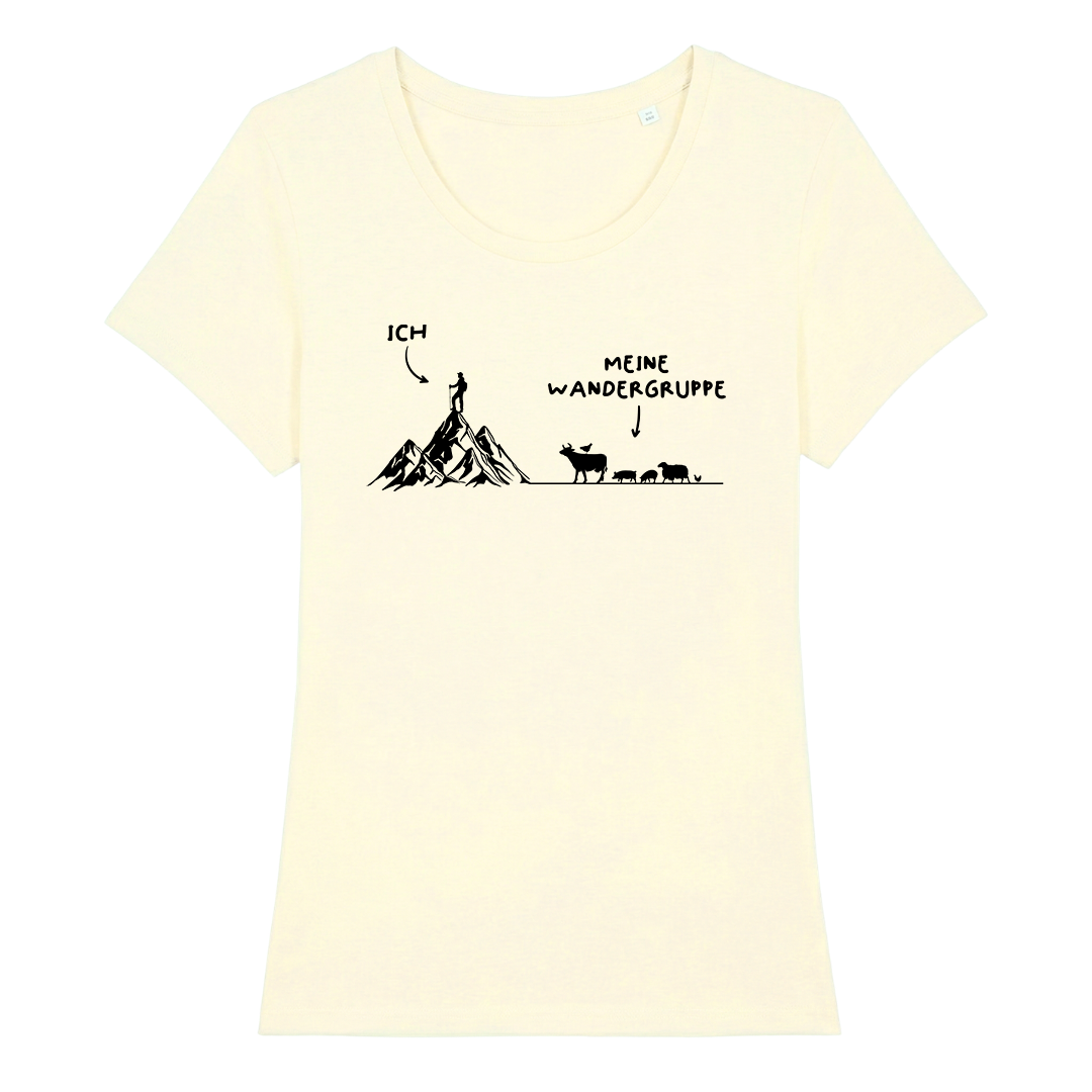 Wandergruppe Frauen Shirt mit Wander-Spruch, Farbvariante