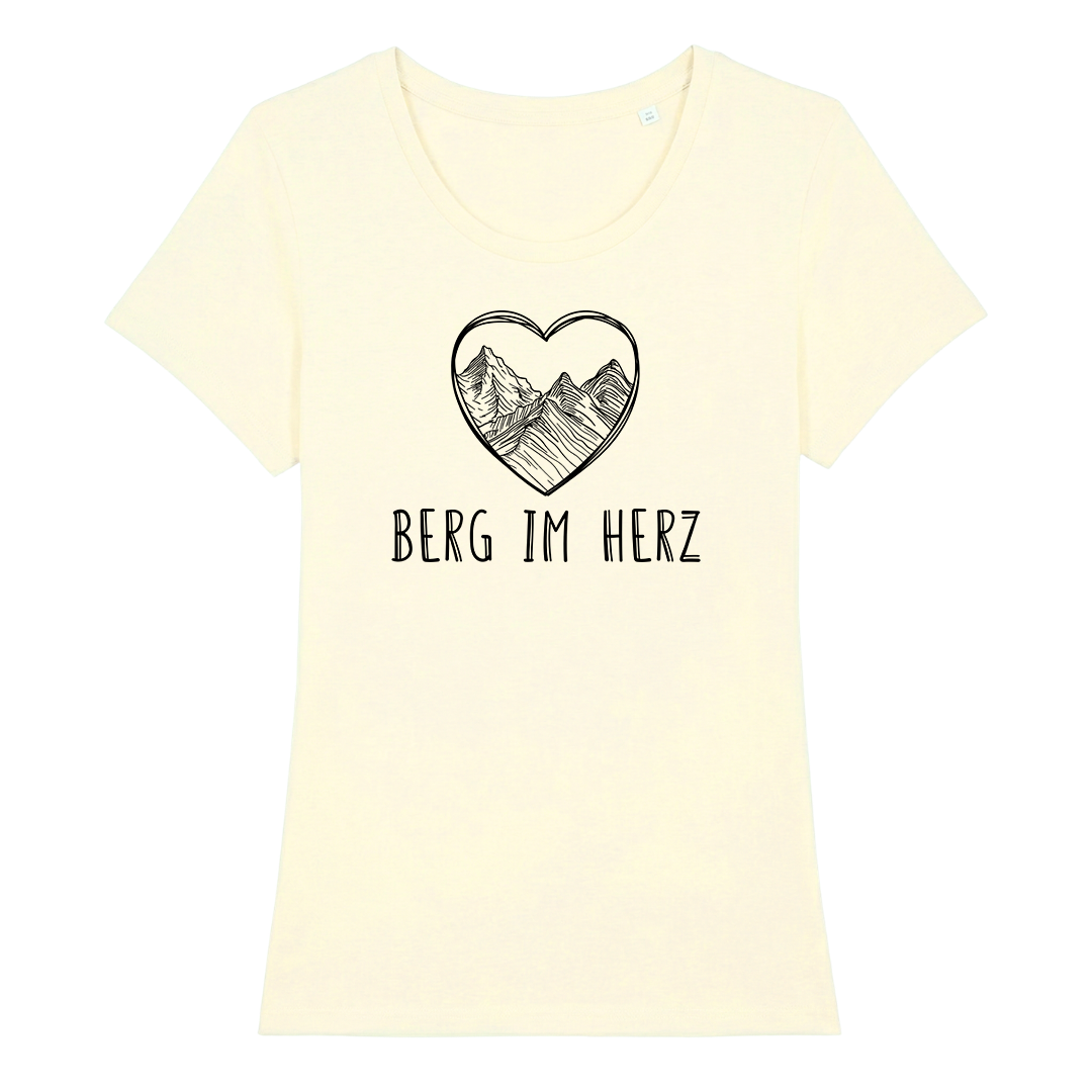 Berg im Herz Frauen Shirt mit Bergmotiv, Farbvariante