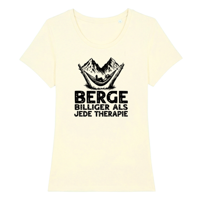 Bergtherapie Frauen Shirt mit Wander-Spruch, Farbvariante
