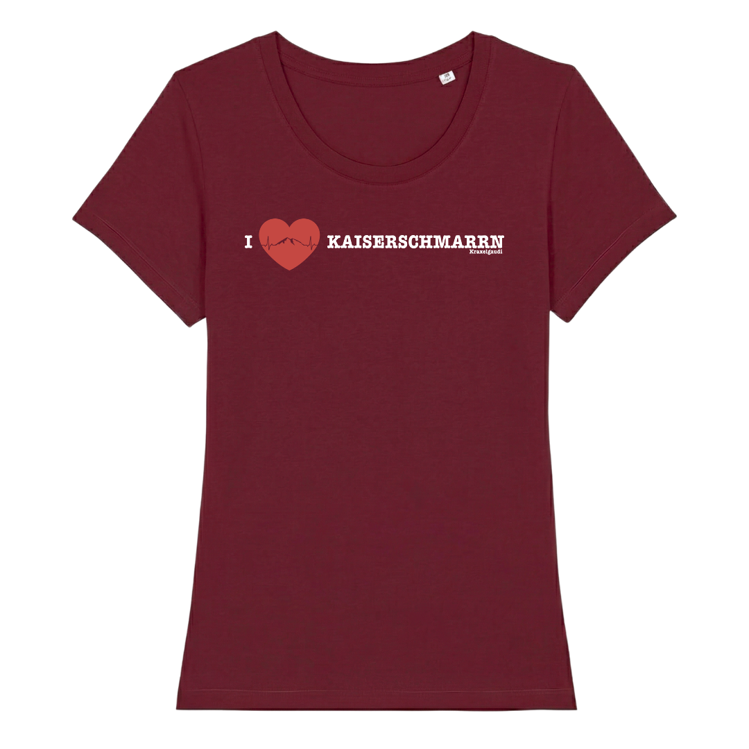 Kaiserschmarrn Love Frauen Shirt mit lustigem Spruch, Print Nahaufnahme