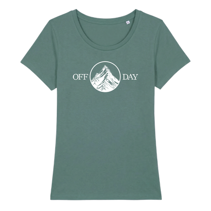 Off Day Frauen Shirt mit lustigem Spruch, Detailansicht