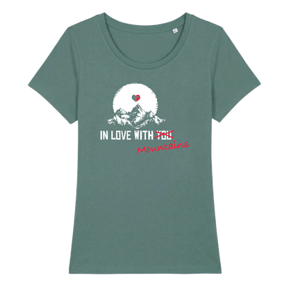 Mountainlove Frauen Shirt mit Berg-Motiv, Detailansicht