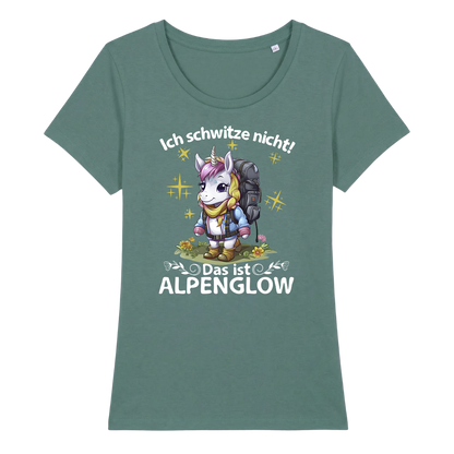 Alpenglow Frauen Shirt mit Bergmotiv, Detailansicht
