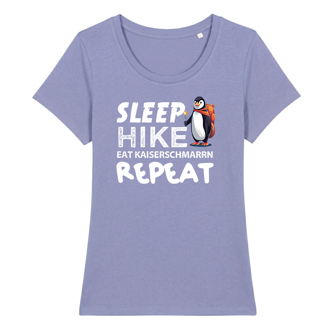 Repeat Frauen Shirt mit Wander-Spruch, weitere Ansicht