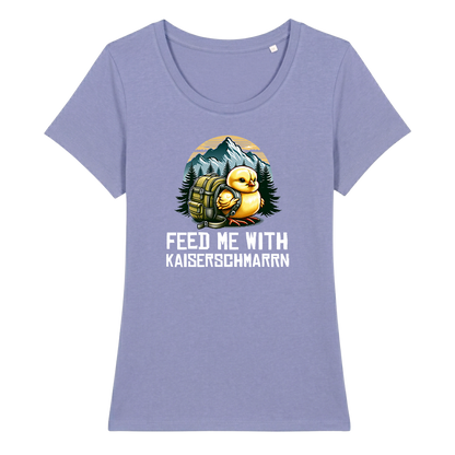 Feed Me Frauen Shirt mit Schriftzug, weitere Ansicht
