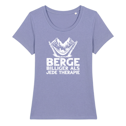 Bergtherapie Frauen Shirt mit lustigem Spruch, weitere Ansicht