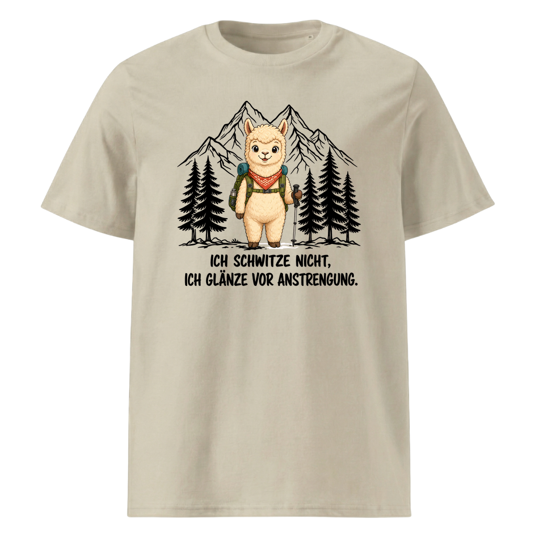 Glänze Anstrengung Alpaka T-Shirt Unisex Beige