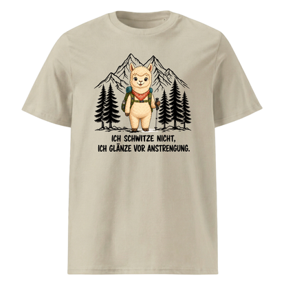 Glänze Anstrengung Alpaka T-Shirt Unisex Beige