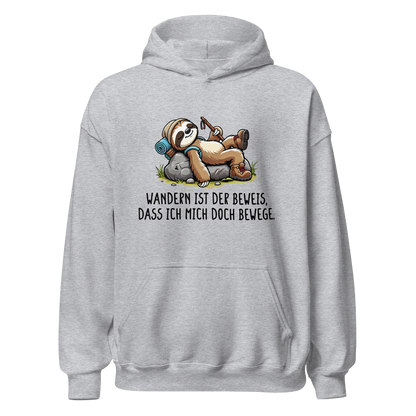Der Beweis Hoodie mit Wanderspruch, Produktansicht
