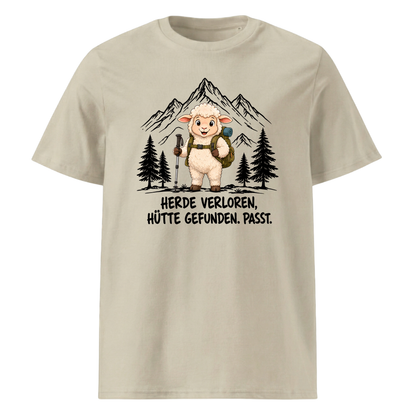 Hütte Schaf T-Shirt Unisex Beige
