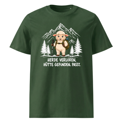 Hütte Schaf T-Shirt Unisex Grün