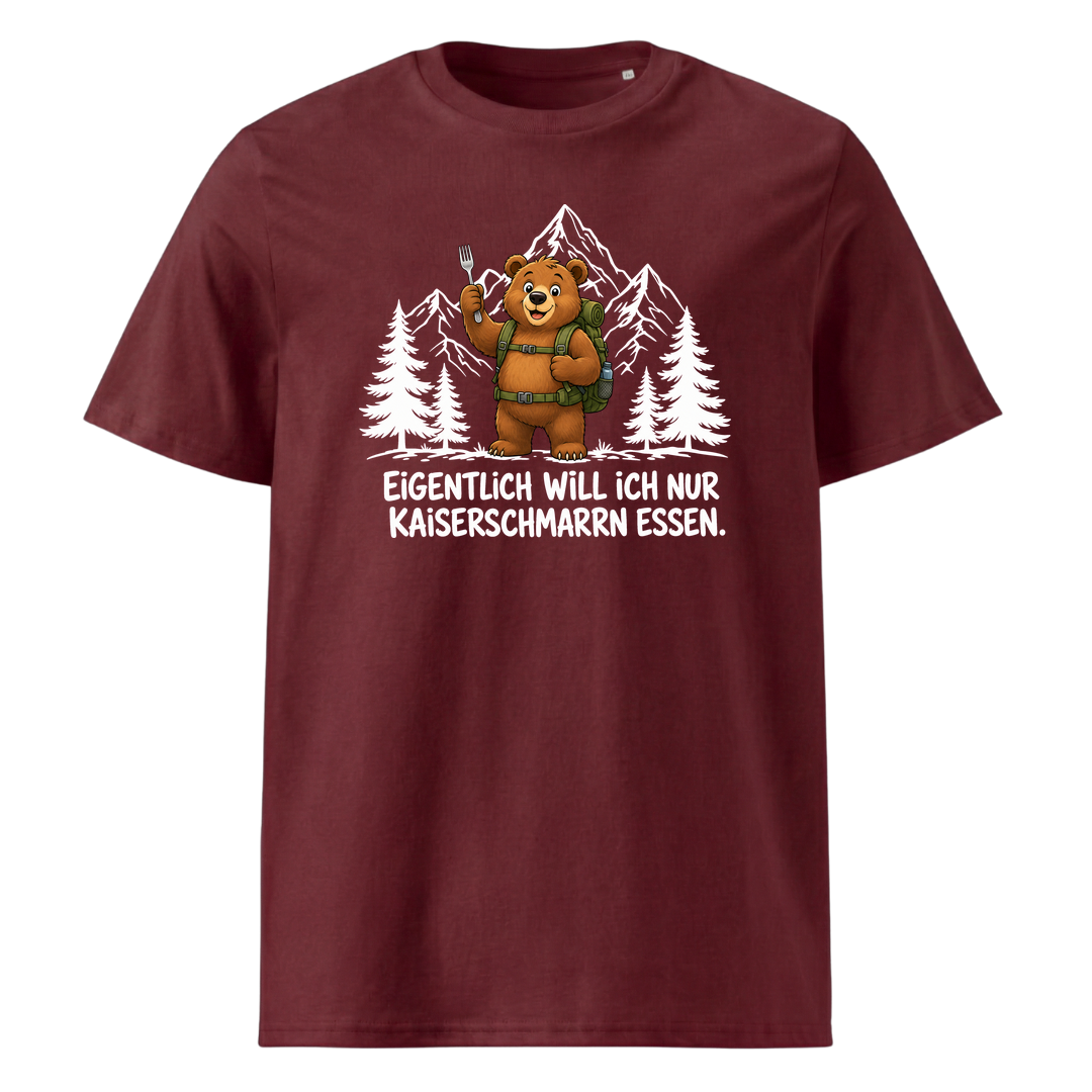 Kaiserschmarrn Bär T-Shirt Unisex Burgunder