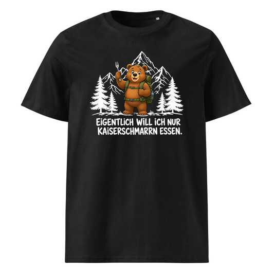 Kaiserschmarrn Bär T-Shirt Unisex Schwarz
