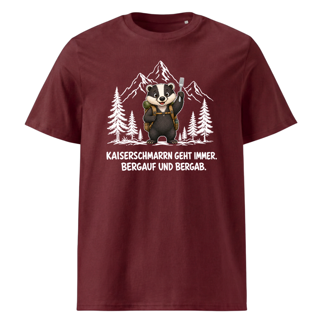 Kaiserschmarrn Dachs T-Shirt Unisex Burgunder