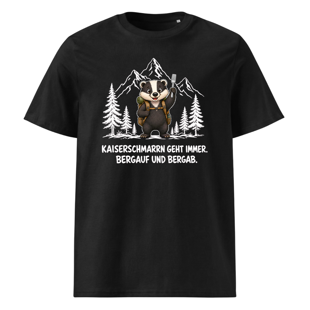 Kaiserschmarrn Dachs T-Shirt Unisex Schwarz