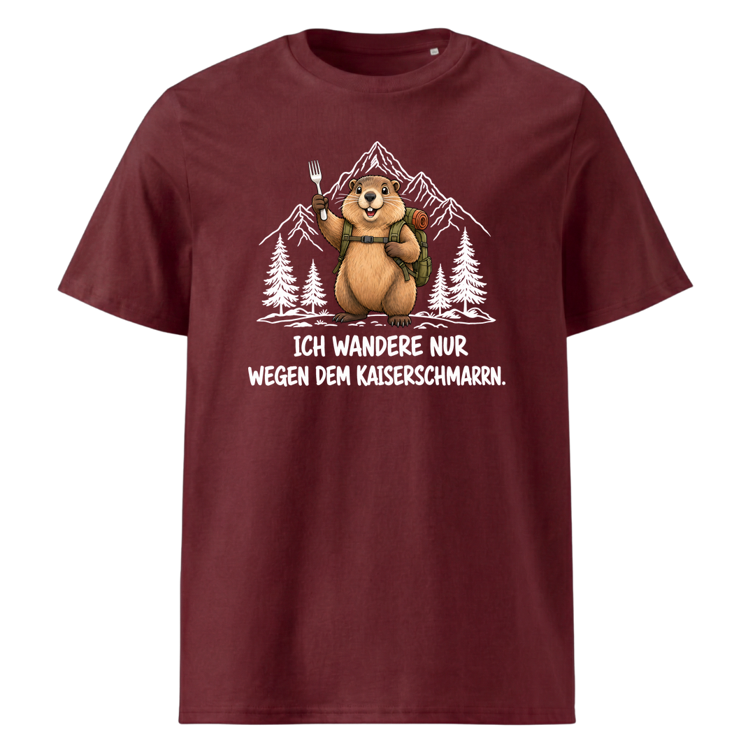 Kaiserschmarrn Murmeltier T-Shirt Unisex Burgunder