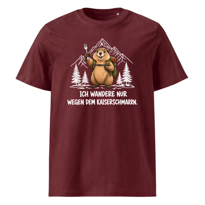 Kaiserschmarrn Murmeltier T-Shirt Unisex Burgunder