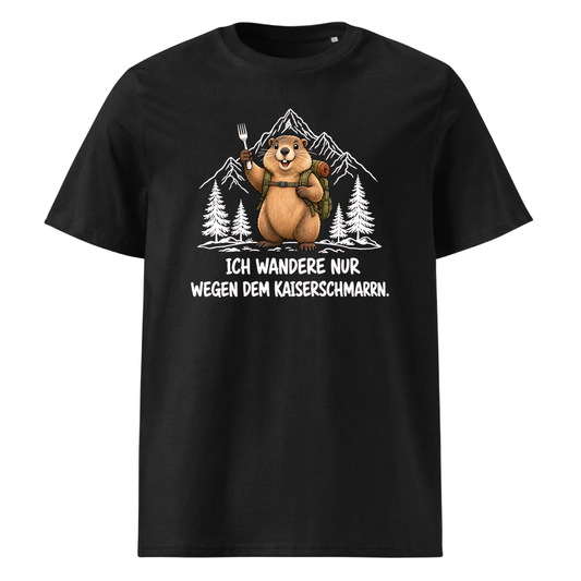 Kaiserschmarrn Murmeltier T-Shirt Unisex Schwarz